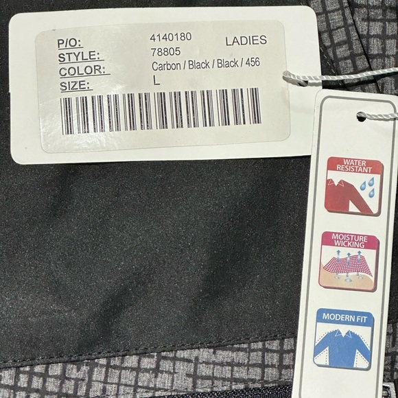 Women's Water-Resistant Jacket - Black - Picture 4 of 5